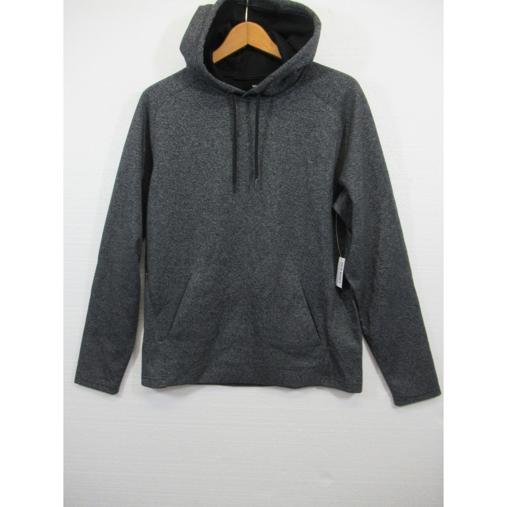 NEW Old Navy Dynamic Fleece Hoodie Men Medium Gray Pullover Sweatshirt Pockets